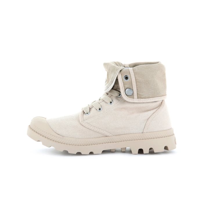 Palladium Baggy Men's Boots Cream | UK W420-MWT